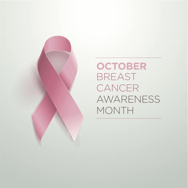 A Pink Breast Cancer Ribbon